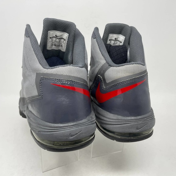 Nike Air Max Stutter Step 2 Mid Top Sneaker Mens 10 Gray Red 1374:S1368 - Picture 4 of 9